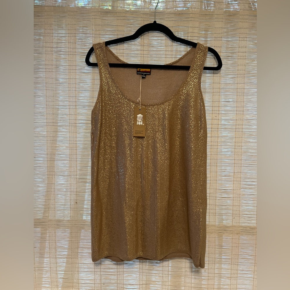 Brooklyn Industries Revival Sparkle Gold Tank Top
